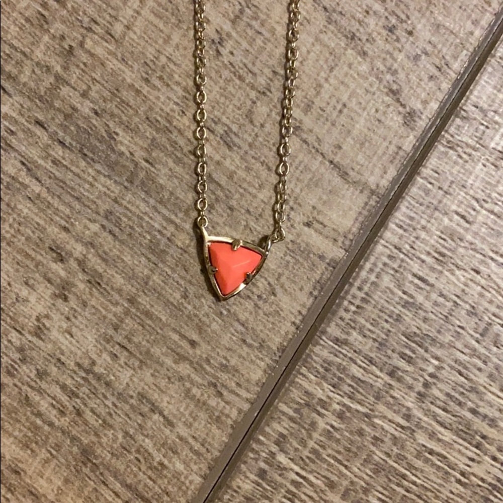 Kendra Scott triangle pendant necklace